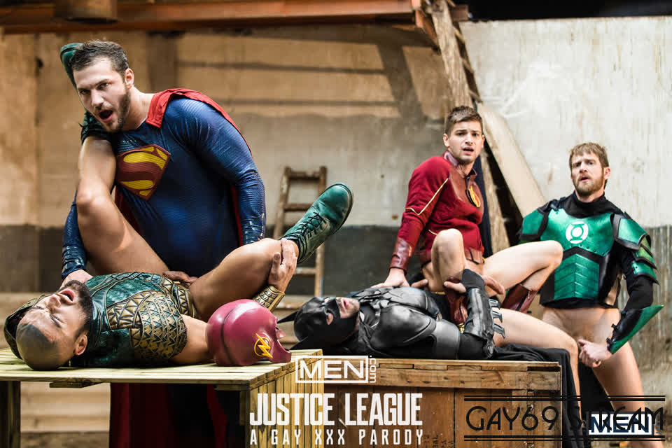 [SuperGayHero.com / Men.com] Justice League : A Gay XXX Parody Part 4 (Brandon Cody, Colby Keller, Francois Sagat, Johnny Rapid, Ryan Bones)