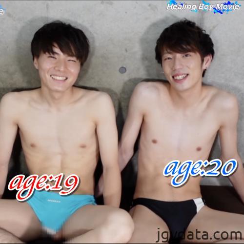 [HD][1887576] まるで兄弟！？柔らかい雰囲気の19歳と20歳がノンケ同士で仲良くフェラで気持ちよくなり射精！